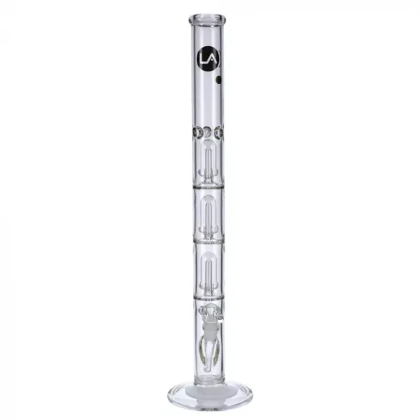 LA Pipes Straight Ice Bong with Triple Showerhead Percolator | 26 Inch - Image 4