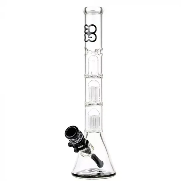 Glasscity Beaker Ice Bong with Double Tree Percolator - Image 3