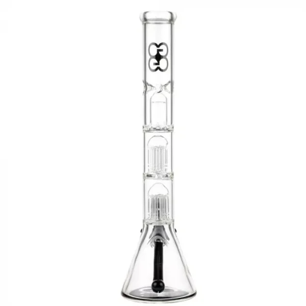 Glasscity Beaker Ice Bong with Double Tree Percolator - Image 2