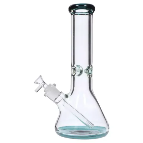 GC 9mm Big Base Beaker w/ Color Accents Water Pipe - 12 in - Image 3