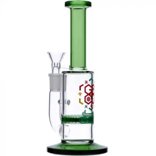 Straight Tube Colored Glass Bong - Image 4
