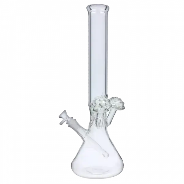 Beaker w/ Color Mouthpiece & Ice Pinch Water Pipe - 10 in. - Image 4