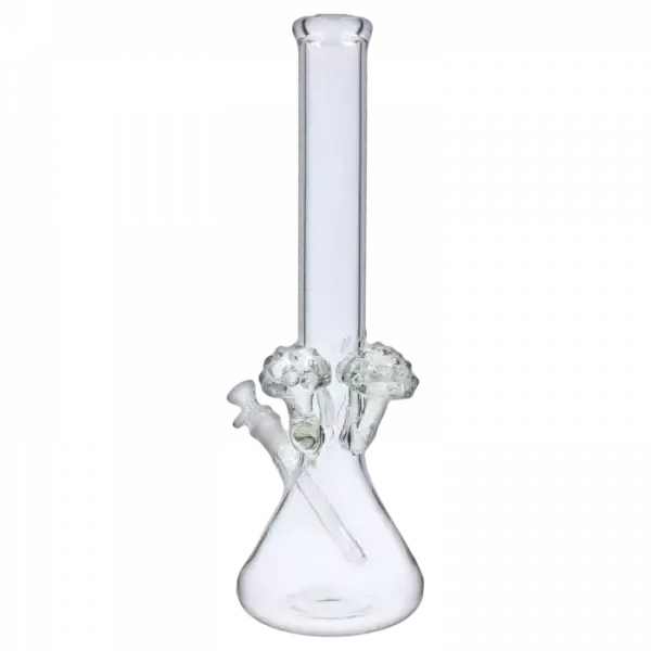 Beaker w/ Color Mouthpiece & Ice Pinch Water Pipe - 10 in. - Image 2