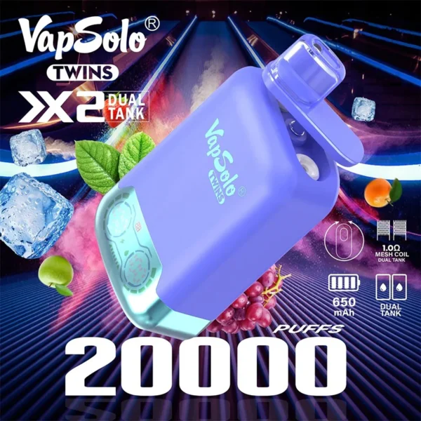 Vapsolo Twins 20000 Puffs Disposable Vape - Image 2